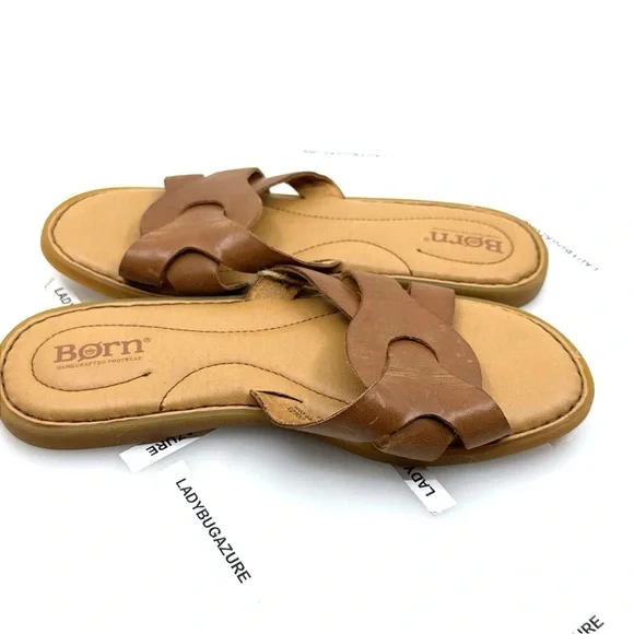 NWOB BORN Women's Isabella Slide Leather Sandal, Cushioned Comfort Shoe Size 7 - Picture 5 of 11